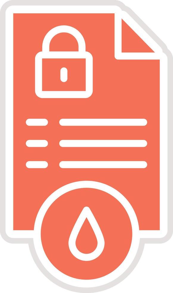 Data leak Icon Design Illustration vector