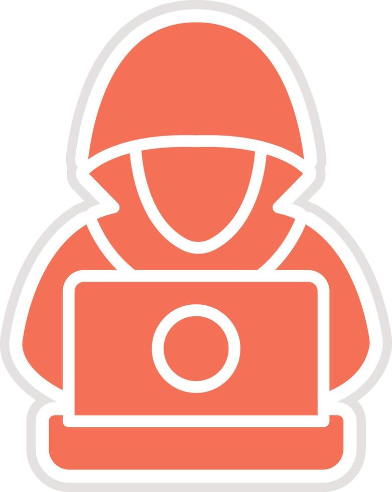 Hacker Icon Design Illustration vector