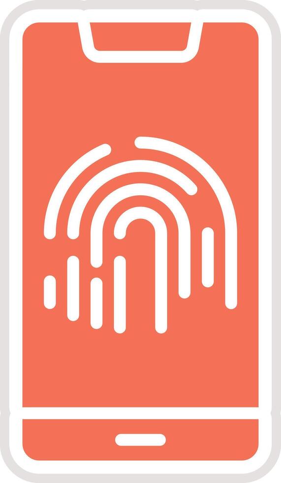 Fingerprint Icon Design Illustration vector