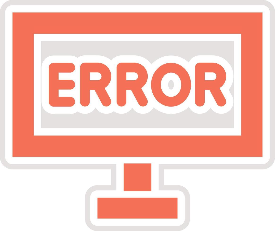 Error Icon Design Illustration vector
