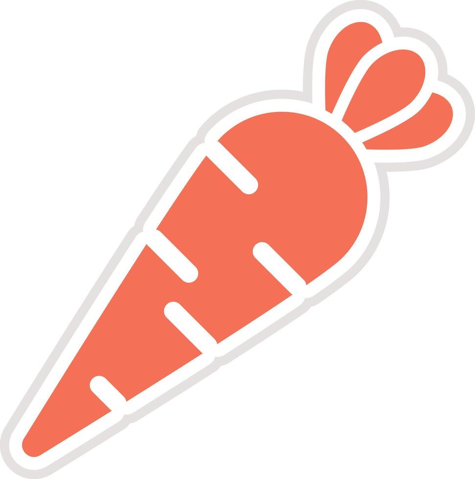 Carrot Icon Design Illustration vector