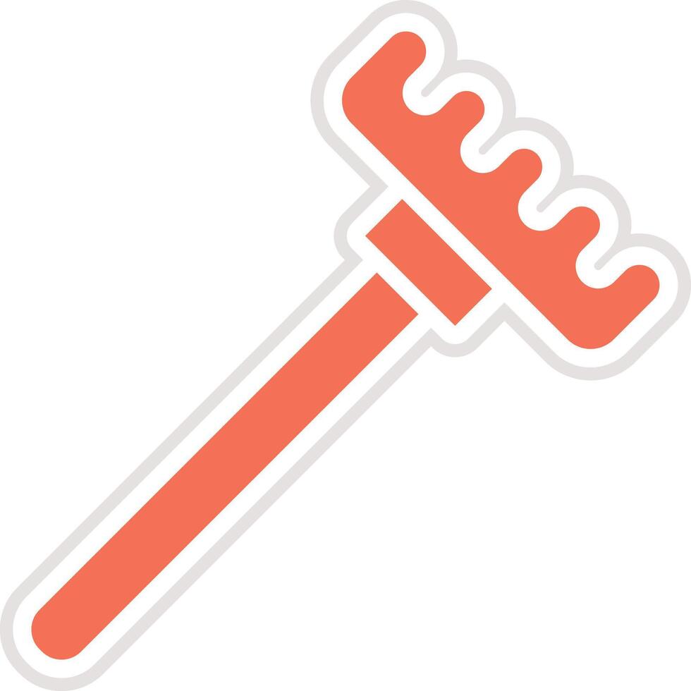 Rake Icon Design Illustration vector