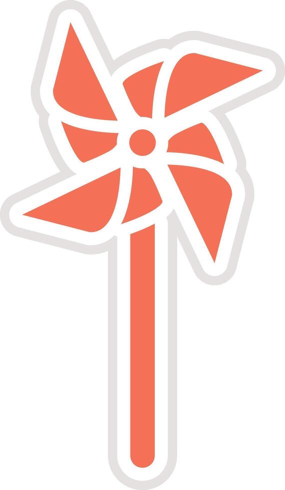 Pinwheel Icon Design Illustration vector