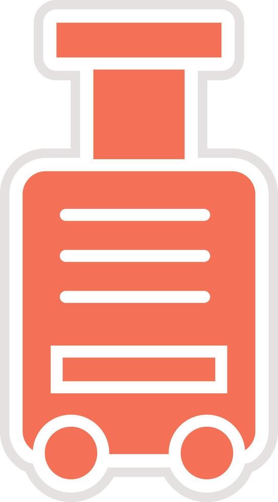 Luggage Icon Design Illustration vector