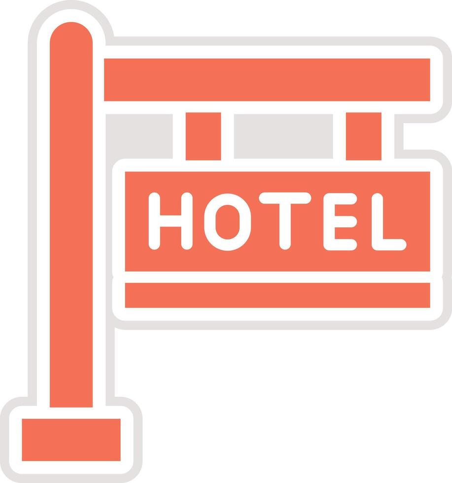 Hotel Sign Icon Design Illustration vector
