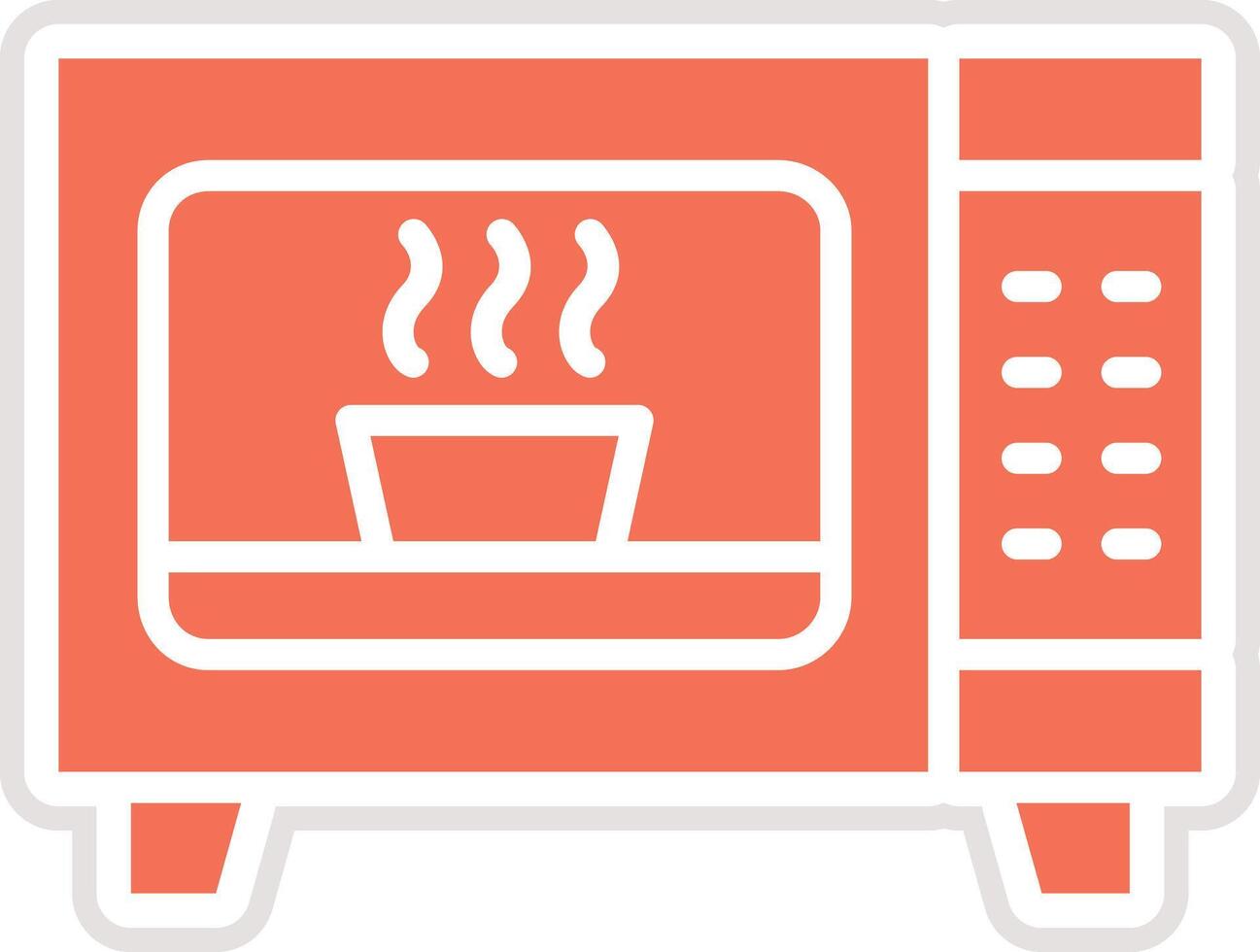 Microwave Icon Design Illustration vector