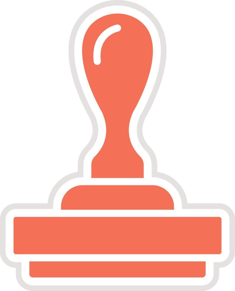 Rubber stamp Icon Design Illustration vector