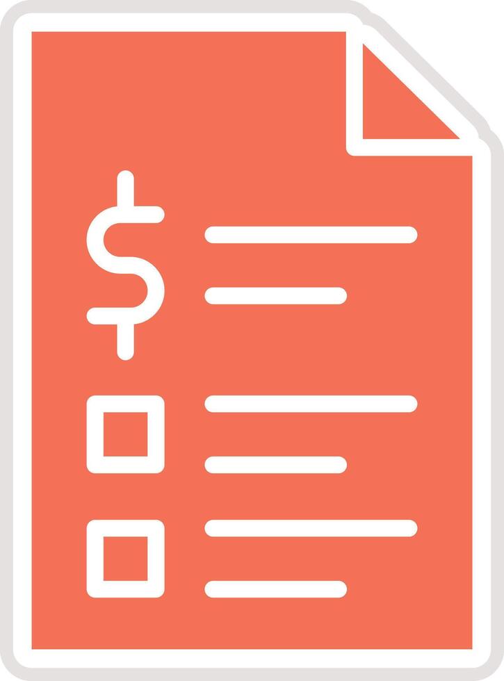 Invoice Icon Design Illustration vector