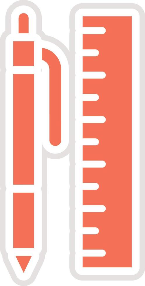 Stationery Icon Design Illustration vector