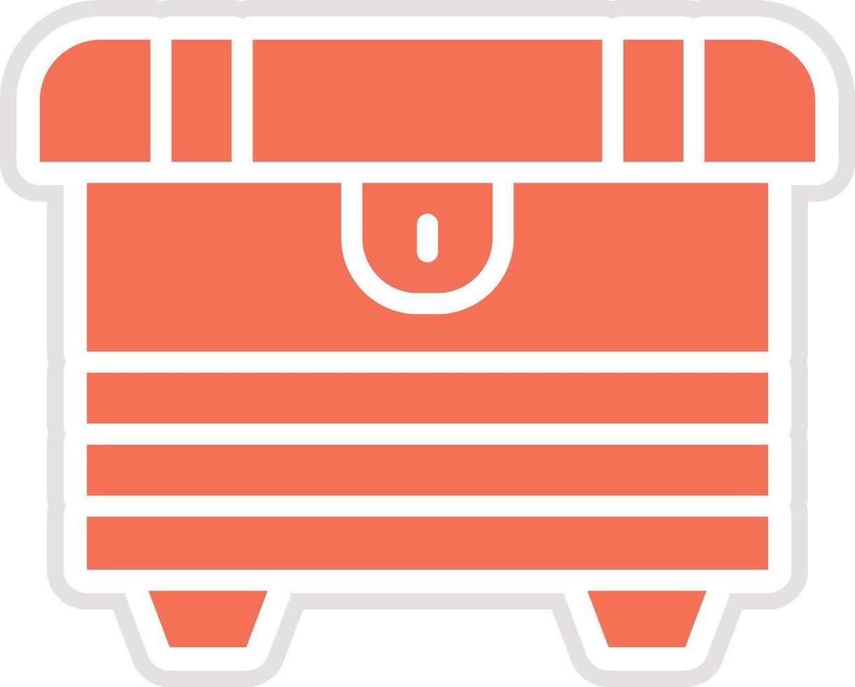 Treasure box Icon Design Illustration vector