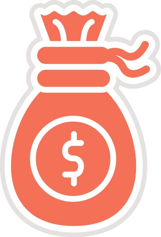 Money bag Icon Design Illustration vector