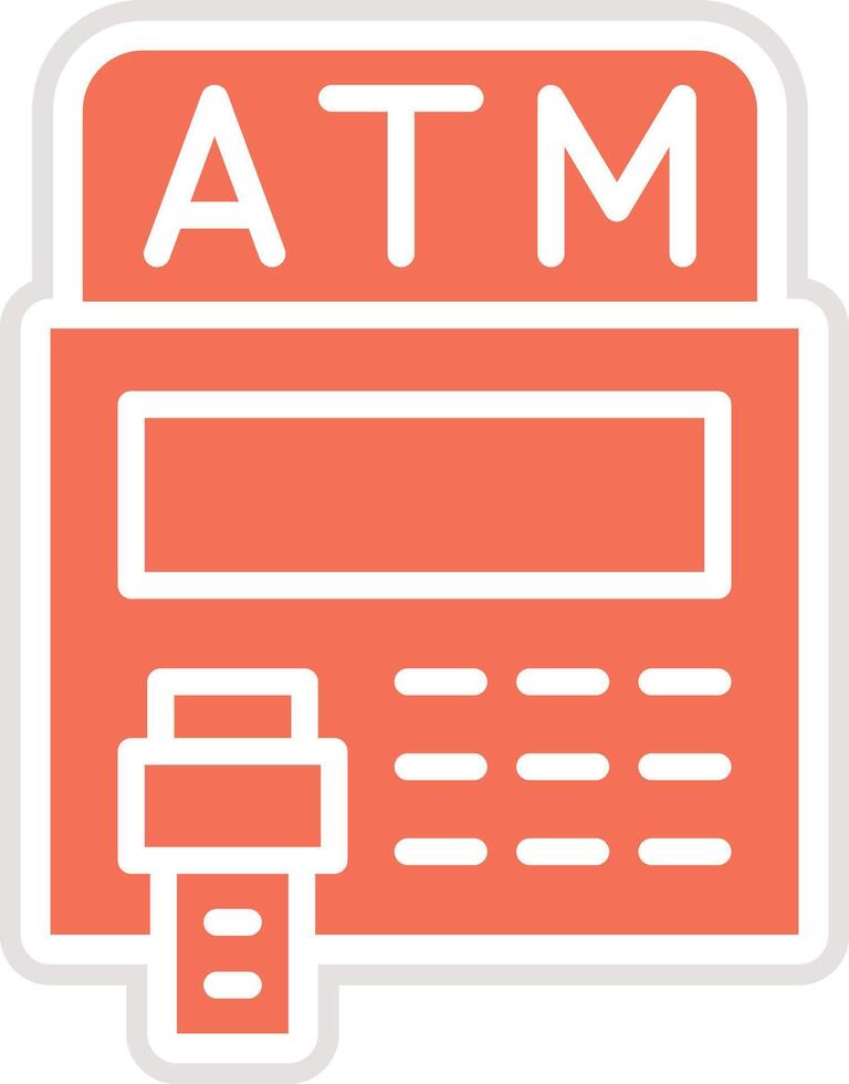 Atm Icon Design Illustration vector