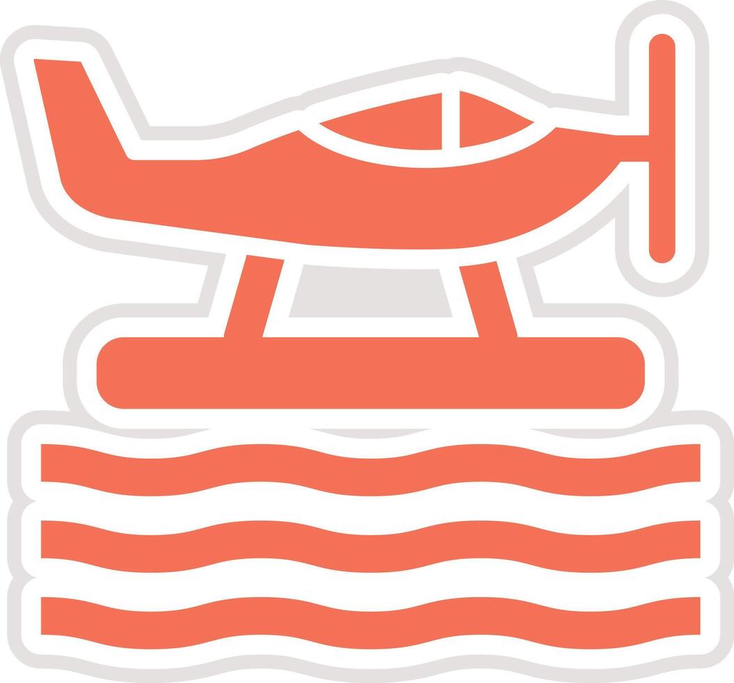 Seaplane Icon Design Illustration vector