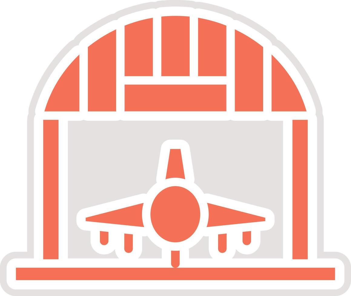 Hangar Icon Design Illustration vector
