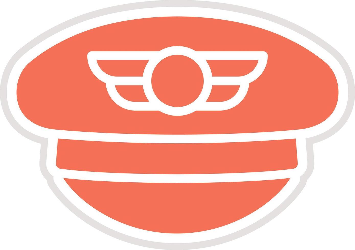 Pilot hat Icon Design Illustration vector