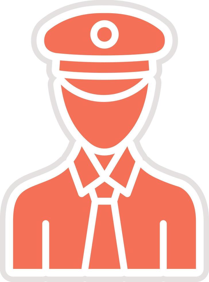 Pilot Icon Design Illustration vector