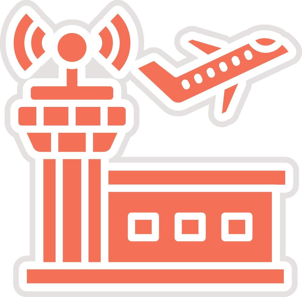 Airport Icon Design Illustration vector