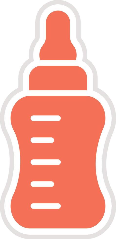 Baby bottle Icon Design Illustration vector
