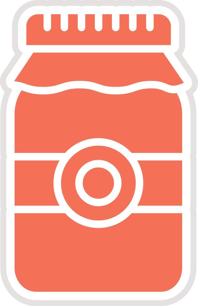Plastic jar Icon Design Illustration vector