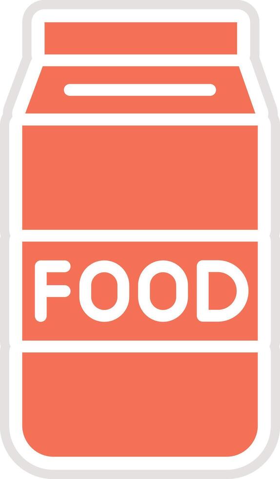 Food package Icon Design Illustration vector