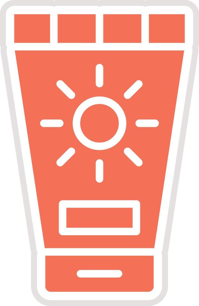 Sunscreen Icon Design Illustration vector