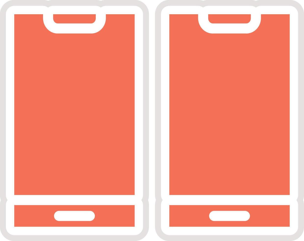 Mobile phones Icon Design Illustration vector