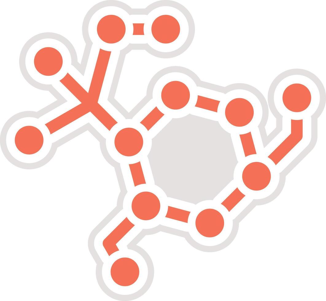 Molecule Icon Design Illustration vector