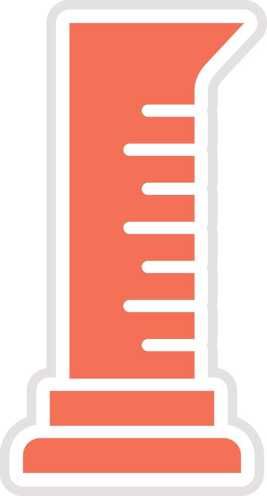 Graduated cylinder Icon Design Illustration vector