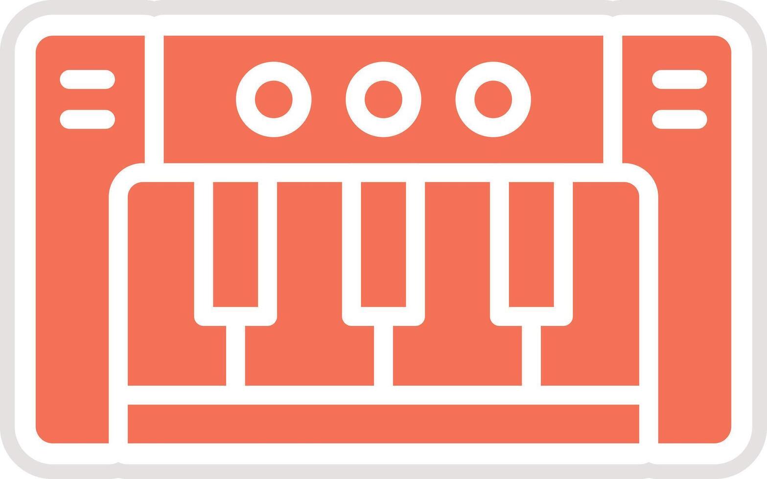 Piano Icon Design Illustration vector