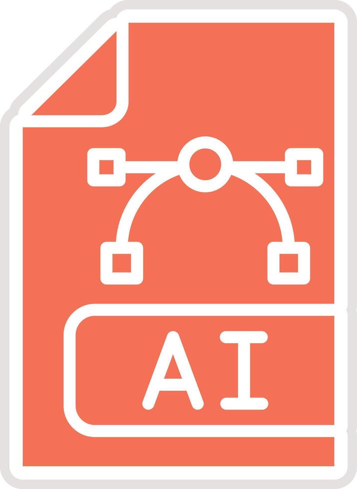 Ai file Icon Design Illustration vector