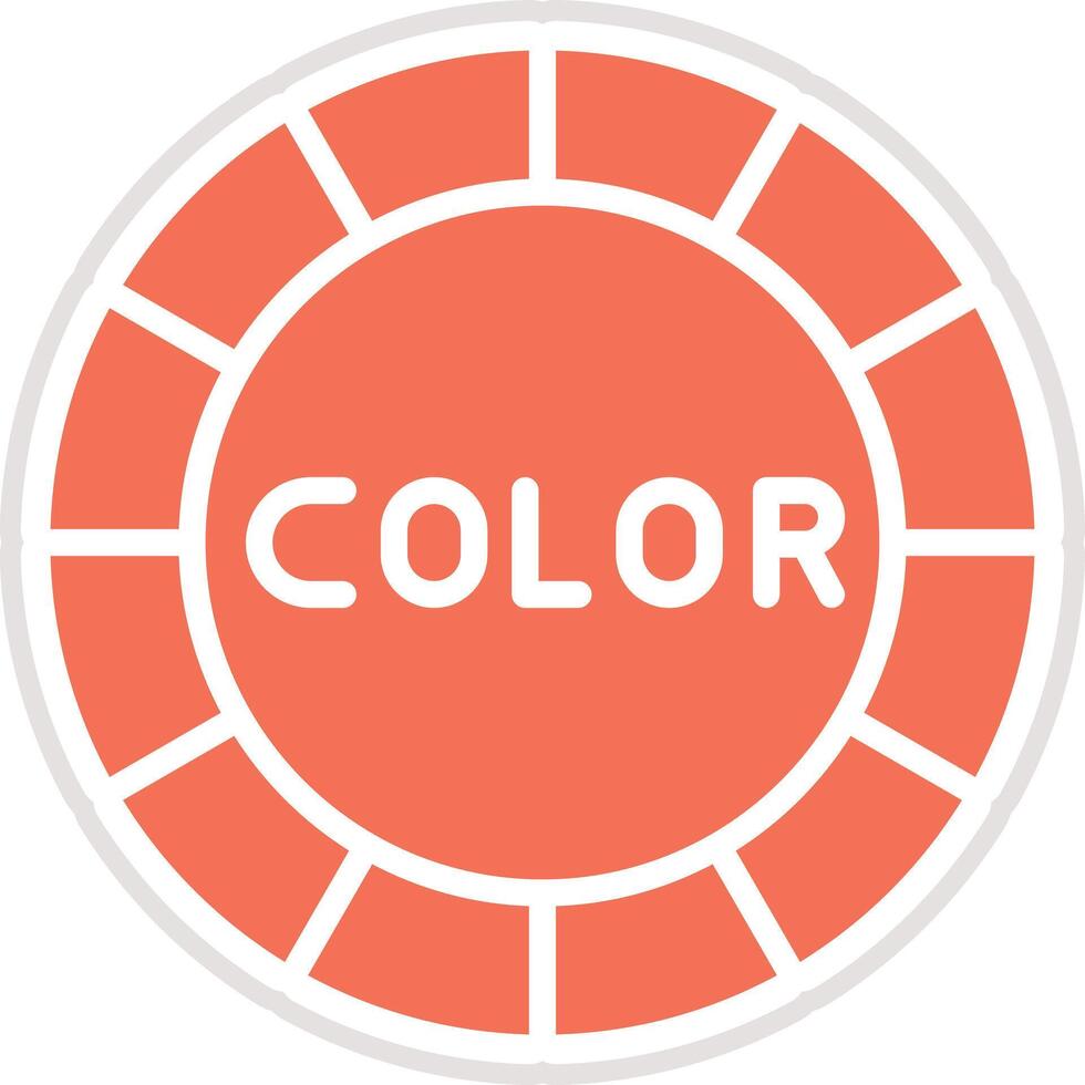Color wheel Icon Design Illustration vector