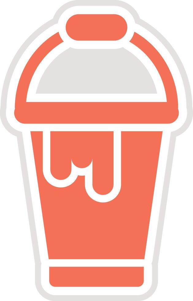 Paint bucket Icon Design Illustration vector