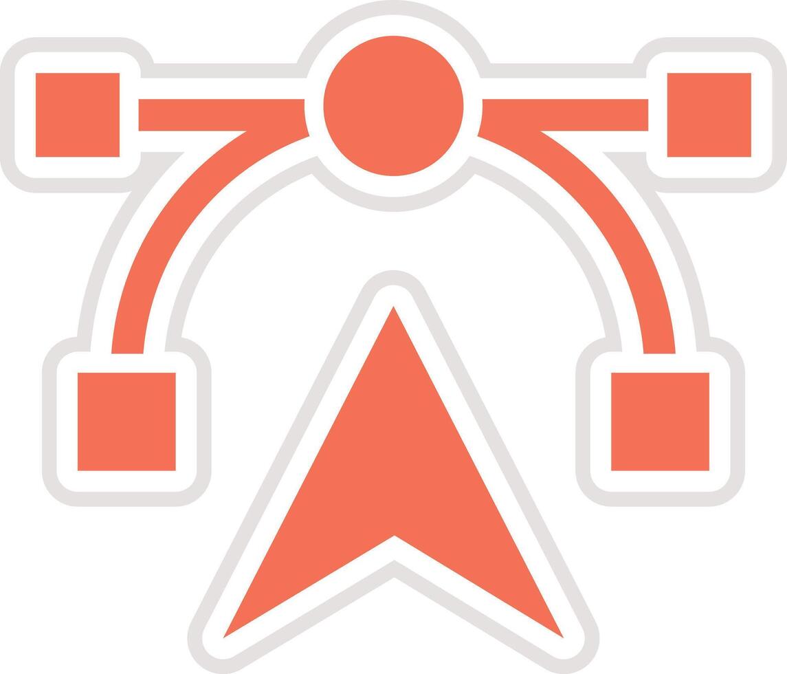 Anchor tool Icon Design Illustration vector