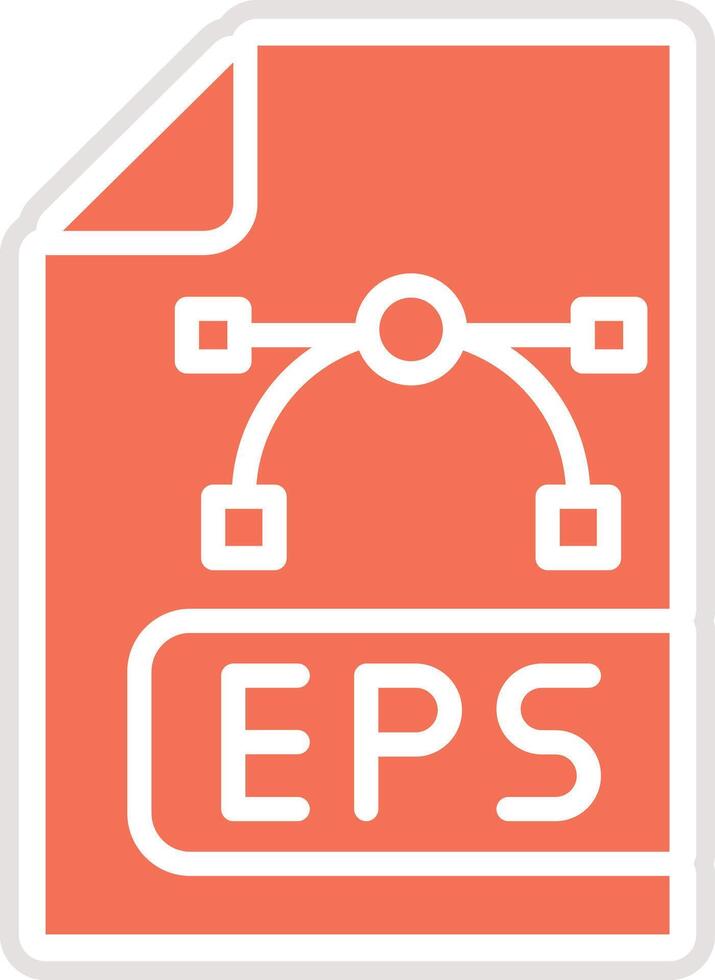 Eps File Icon Design Illustration vector