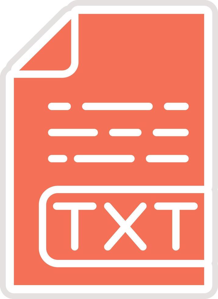 Txt File Icon Design Illustration vector