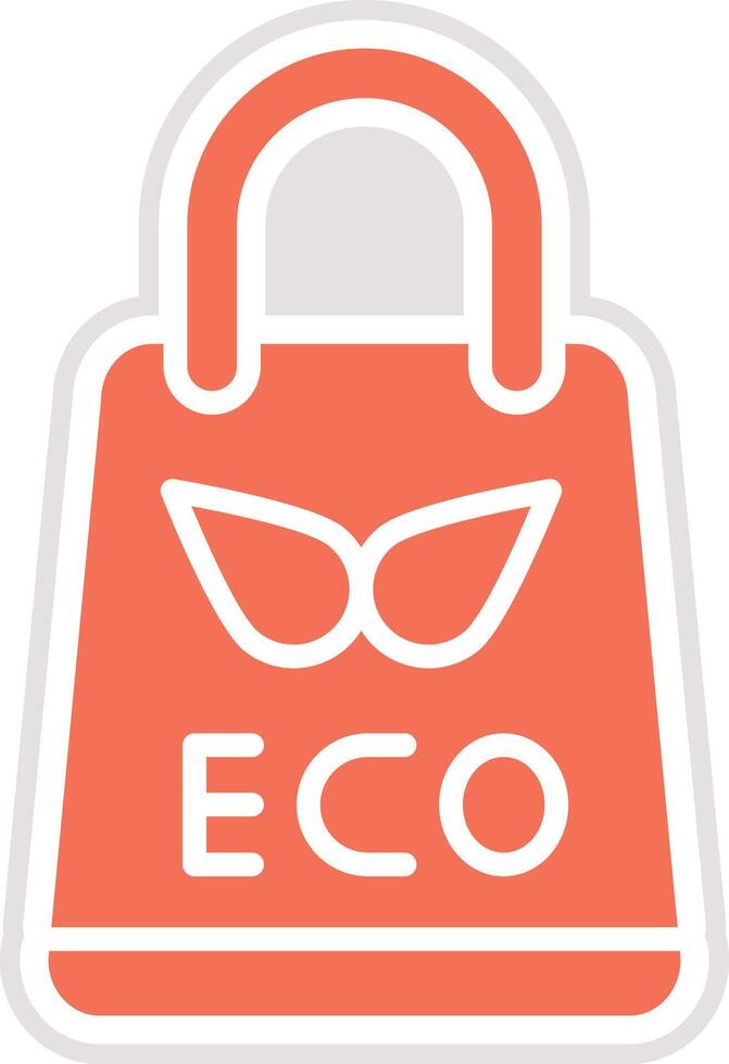 Eco bag Icon Design Illustration vector