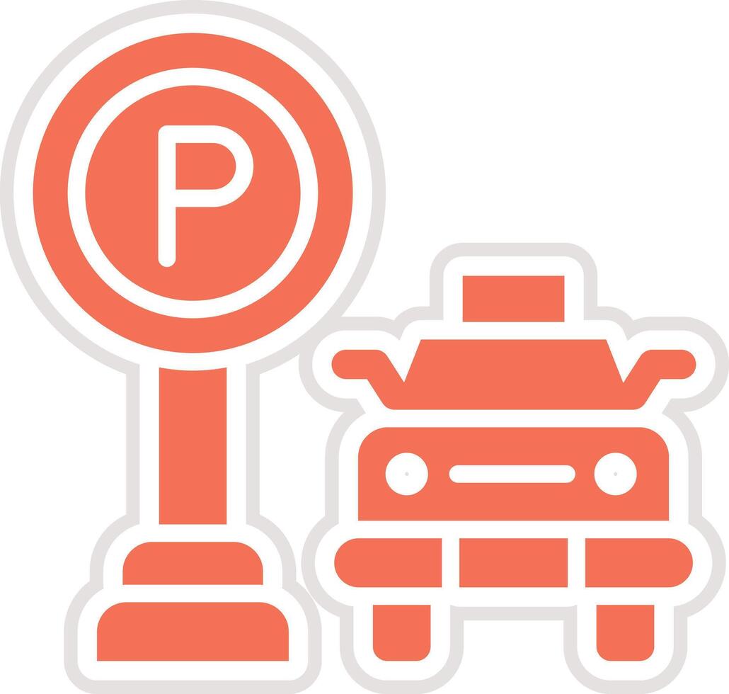 Parking Icon Design Illustration vector