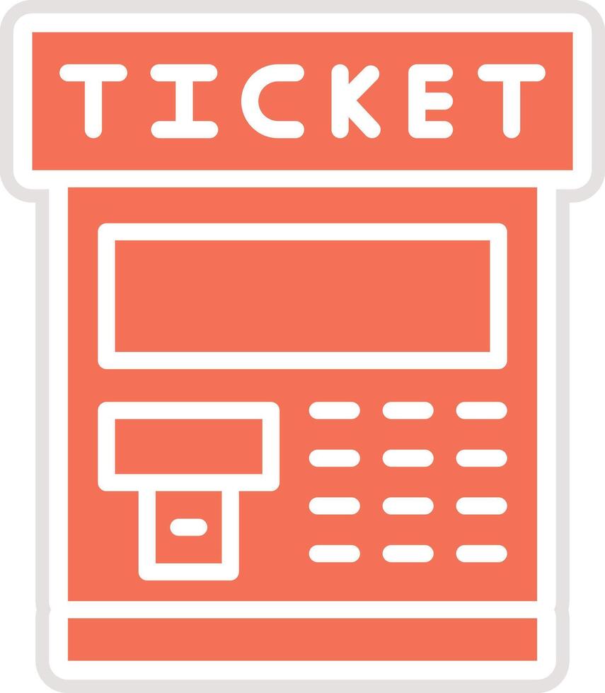 Ticket machine Icon Design Illustration vector