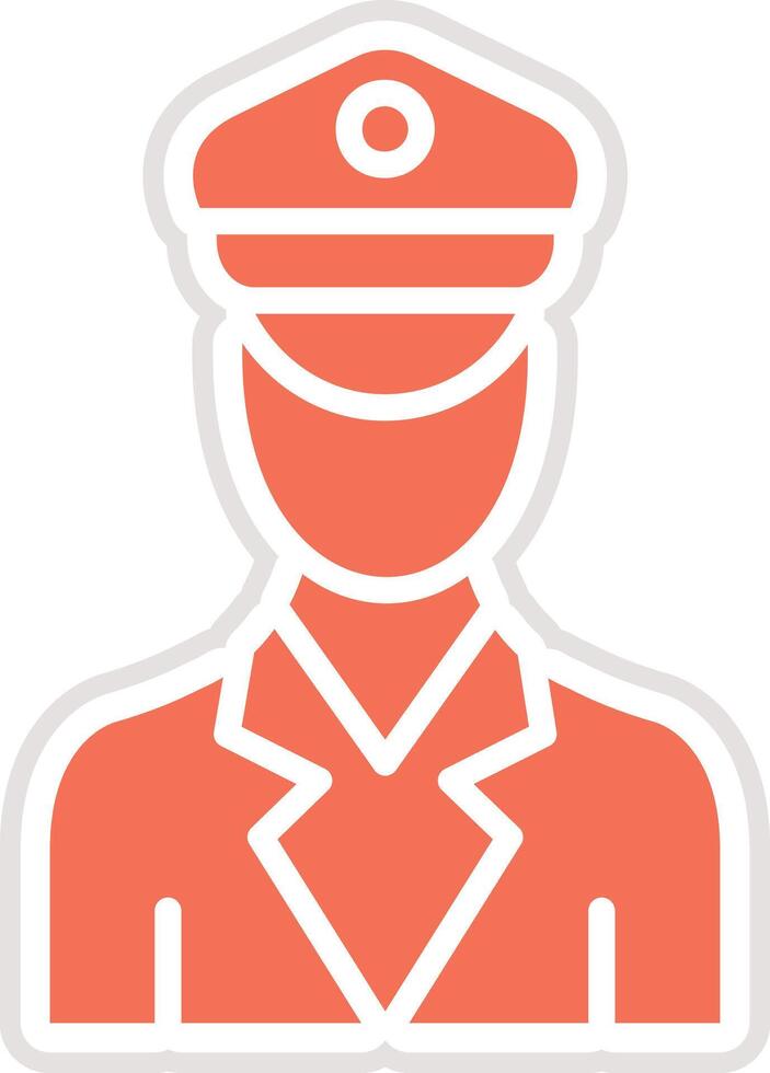 Officer Icon Design Illustration vector