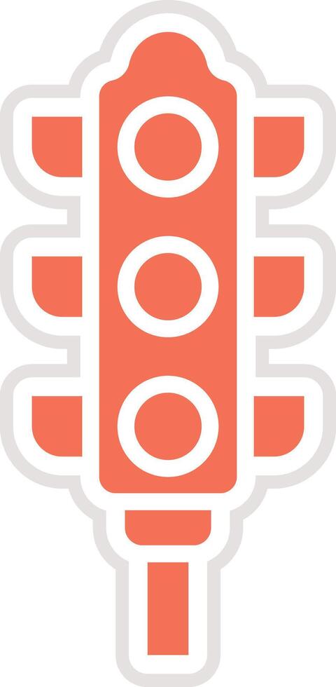 Traffic lights Icon Design Illustration vector