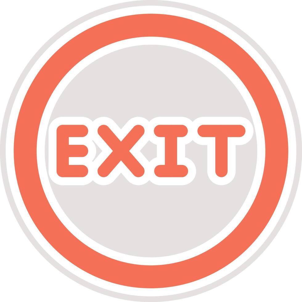 Exit Icon Design Illustration vector