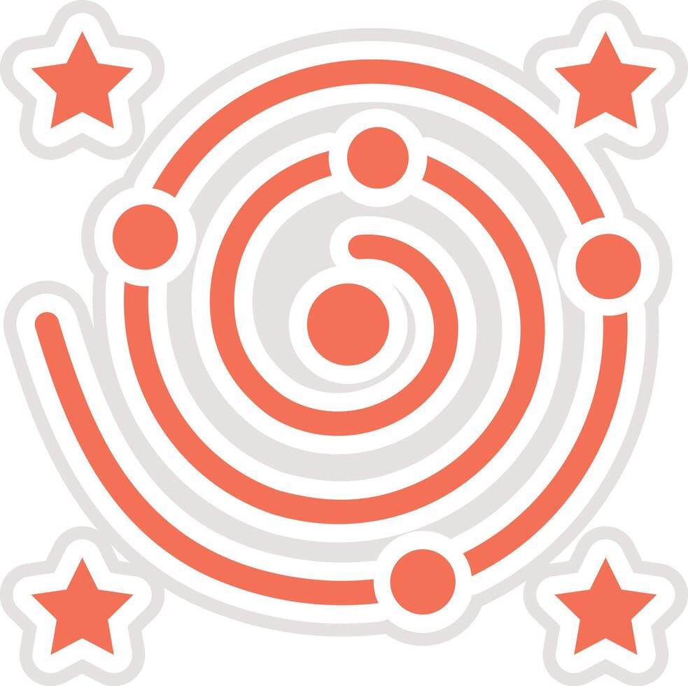 Galaxy Icon Design Illustration vector