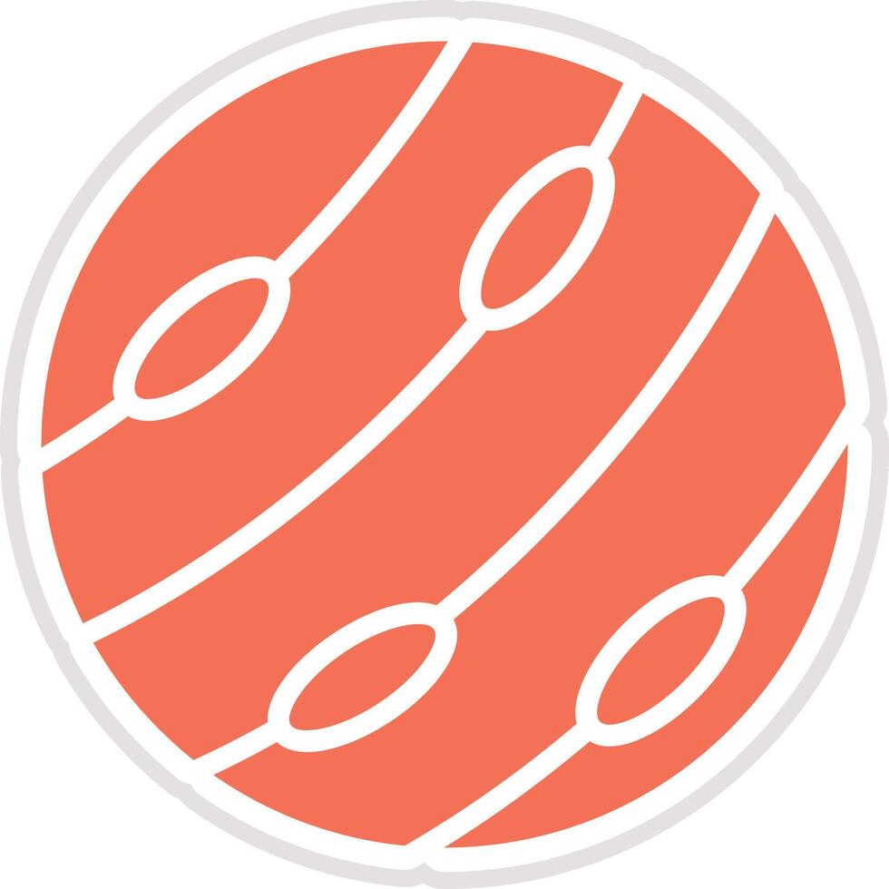 Neptune Icon Design Illustration vector