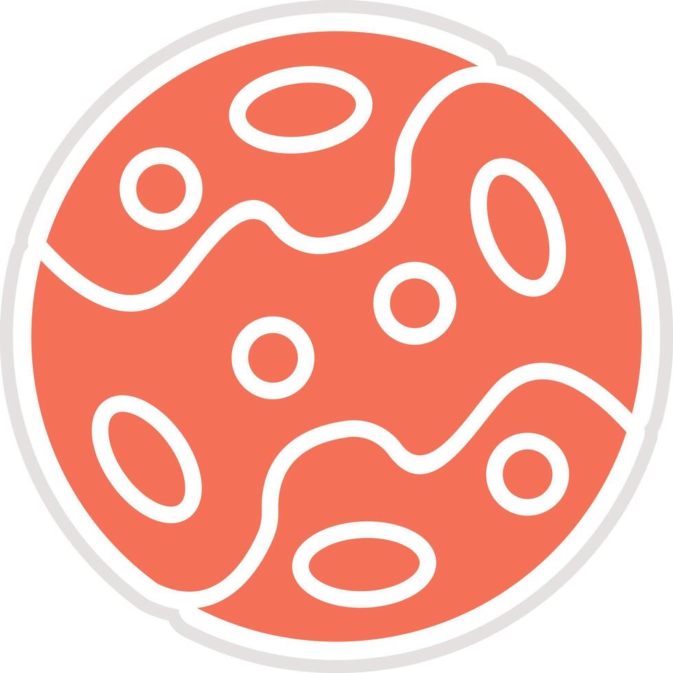Pluto Icon Design Illustration vector