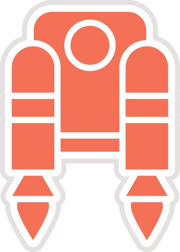 Jetpack Icon Design Illustration vector