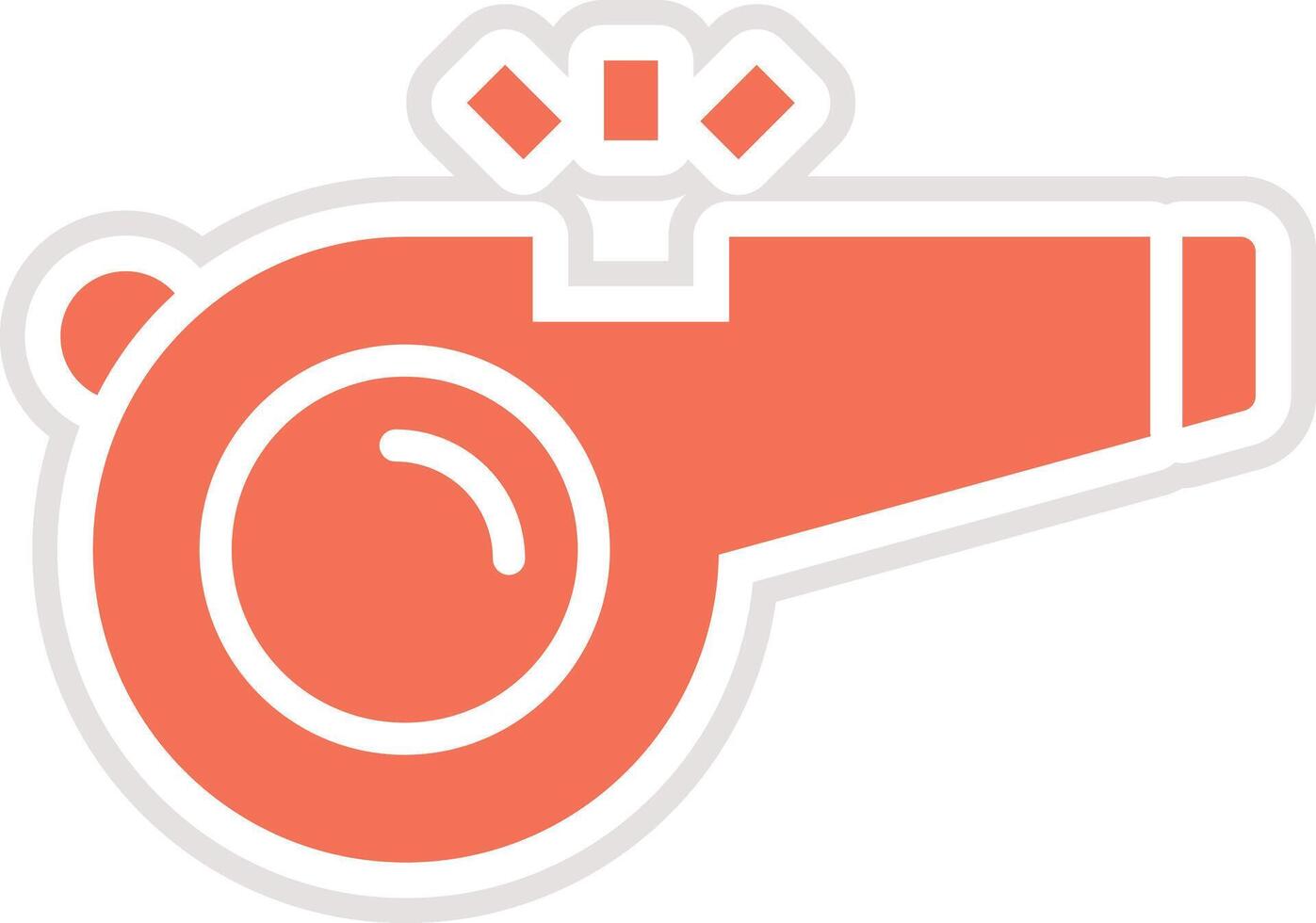 Whistle Icon Design Illustration vector