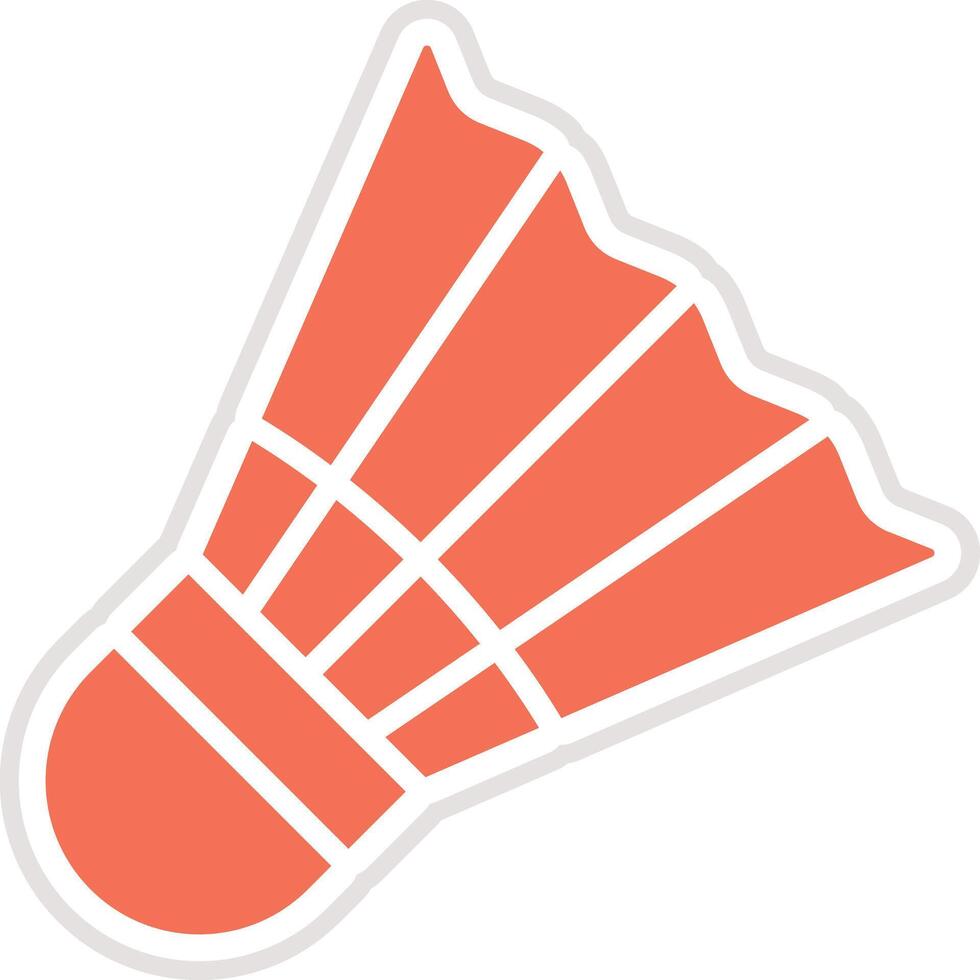 Shuttlecock Icon Design Illustration vector