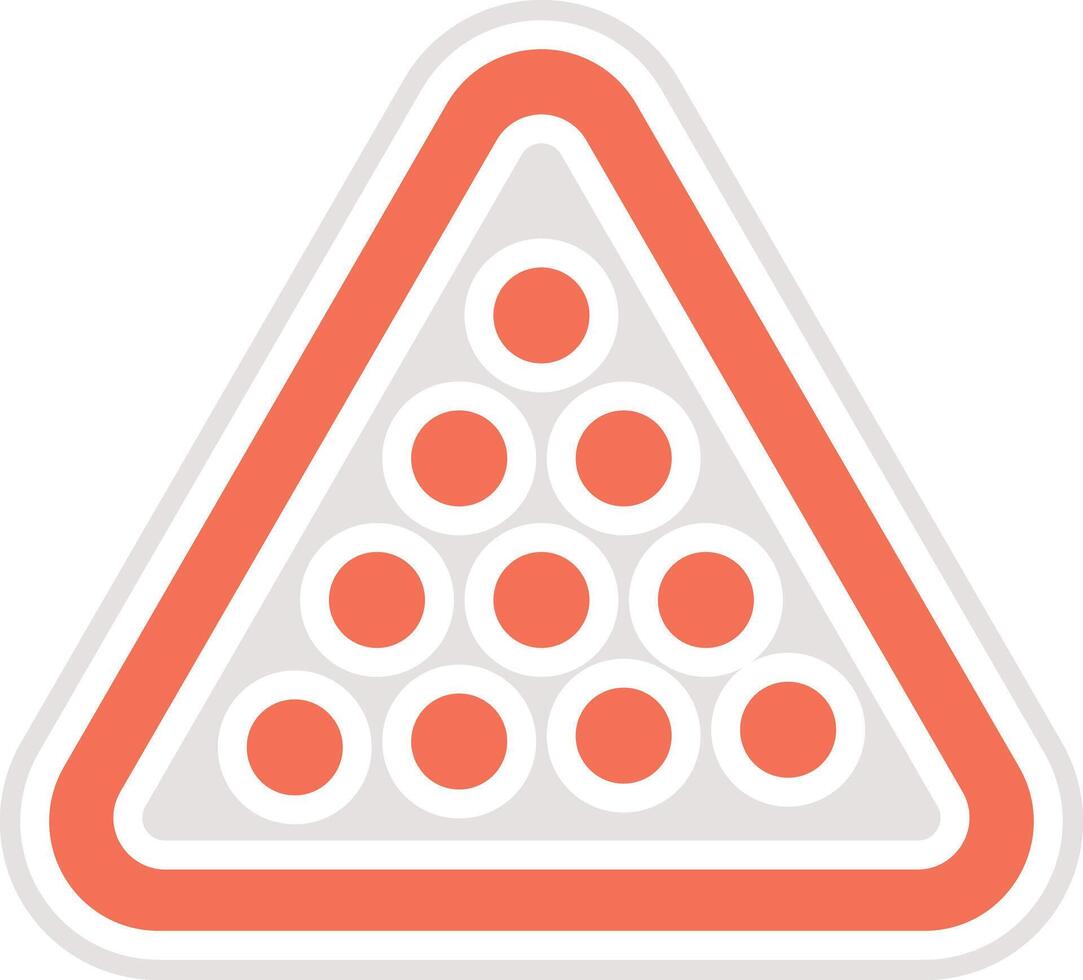 Snooker Icon Design Illustration vector