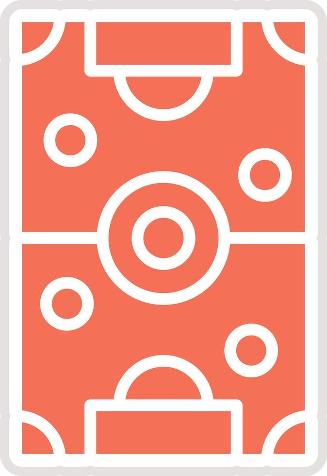 Soccer field Icon Design Illustration vector