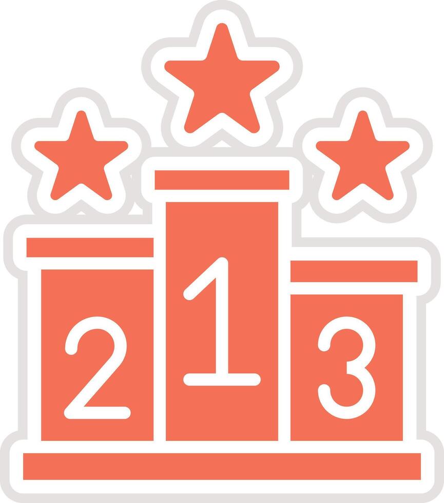 Podium Icon Design Illustration vector